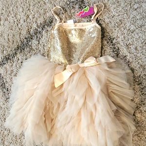 Girls sequin Tu Tu party dress. New with tags. Size 5